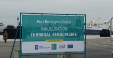 The Boulogne Calais Port rail terminal was inaugurated this morning