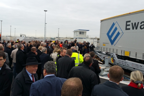 The Boulogne Calais Port rail terminal was inaugurated this morning