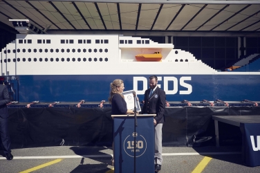 Le port de Calais accueille le plus grand navire du monde en LEGO
