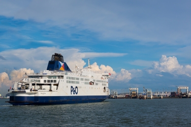 "English Channel freight volumes in first half of year were highest ever", says P&O Ferries.