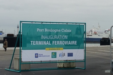 The Boulogne Calais Port rail terminal was inaugurated this morning