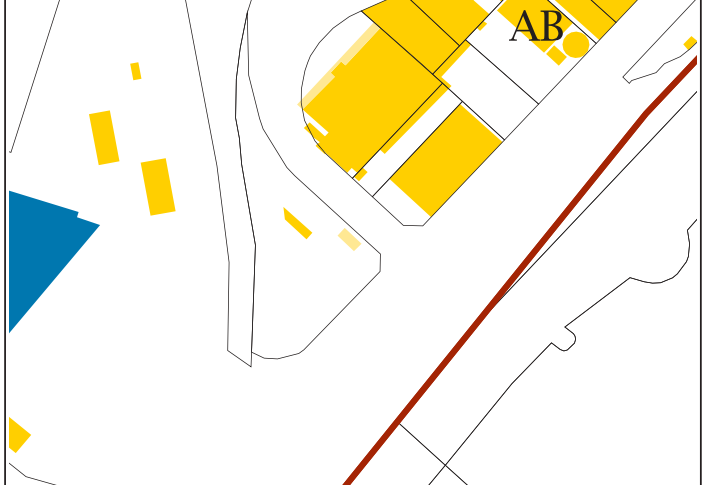 Plots 1 and 1a of street block 26bis
