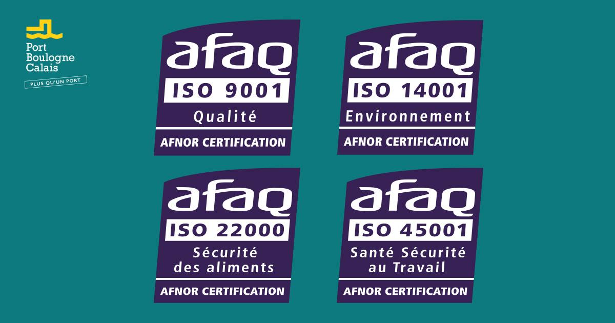 RECONDUCTION DE NOS CERTIFICATIONS !