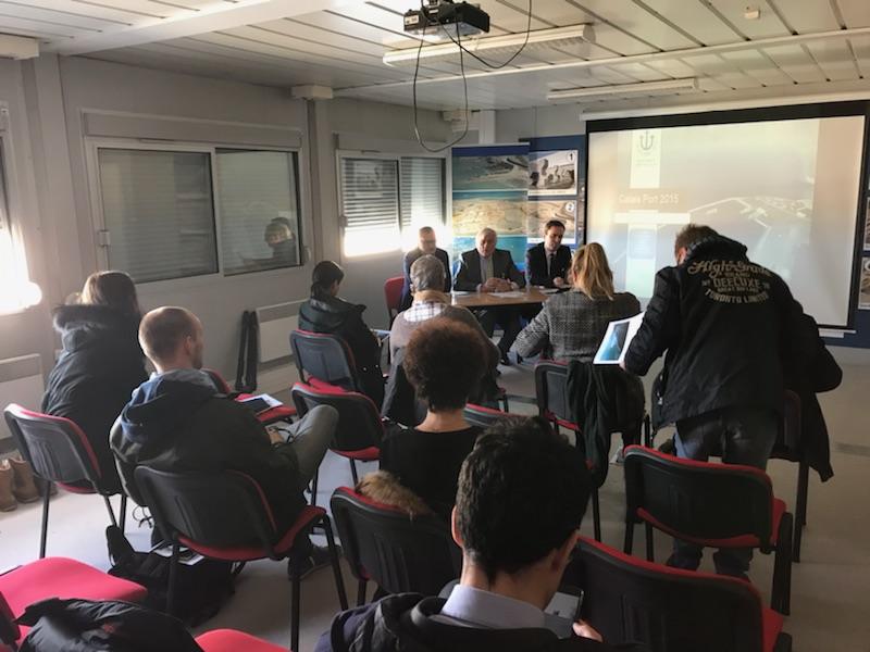 Calais Port 2015 : visite du chantier à destination de la presse