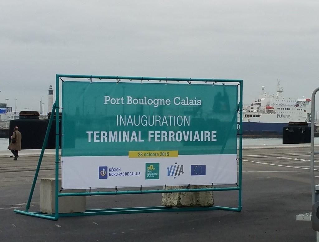 Le terminal ferroviaire du Port Boulogne Calais a été inauguré ce matin