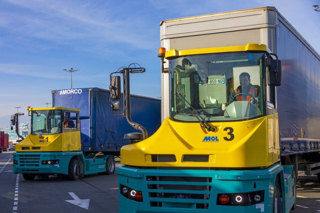 our e-modal service - transport of trailers in transit by our teams